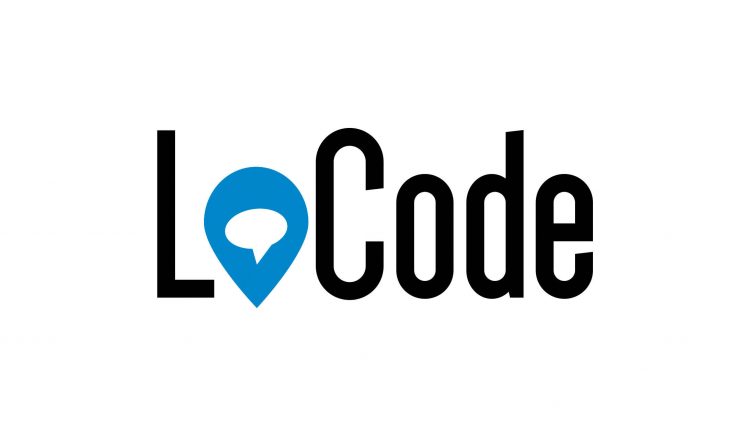 LoCode, logo with icon