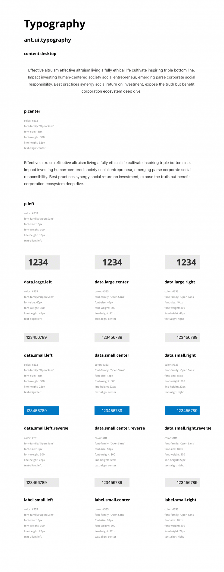 Anthem, brand guide, typography