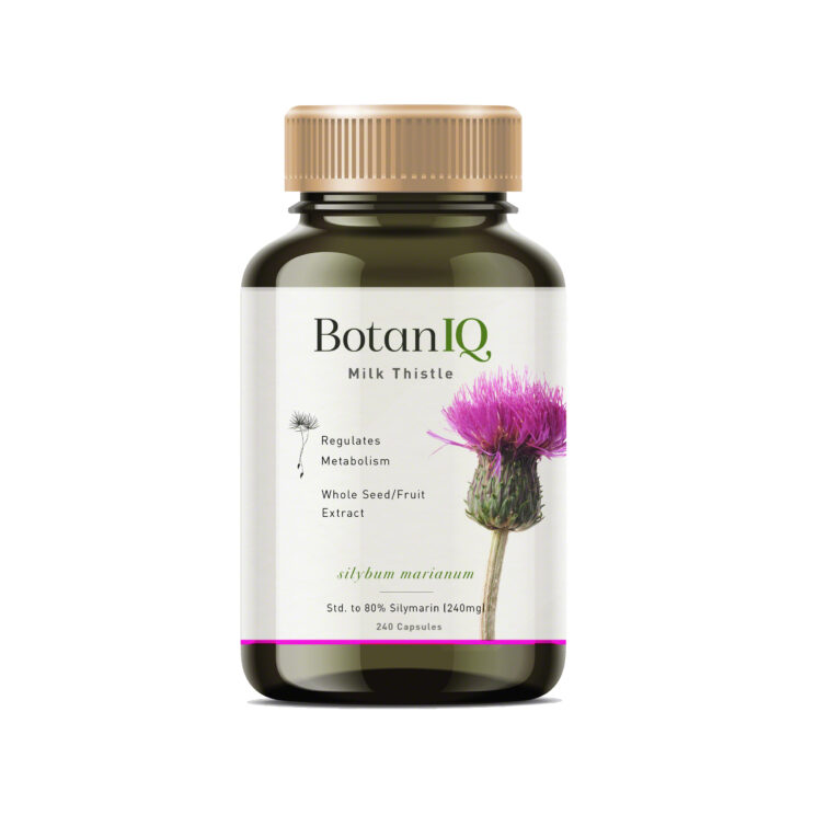 BotanIQ, Milk Thistle, Label Design, Bottle