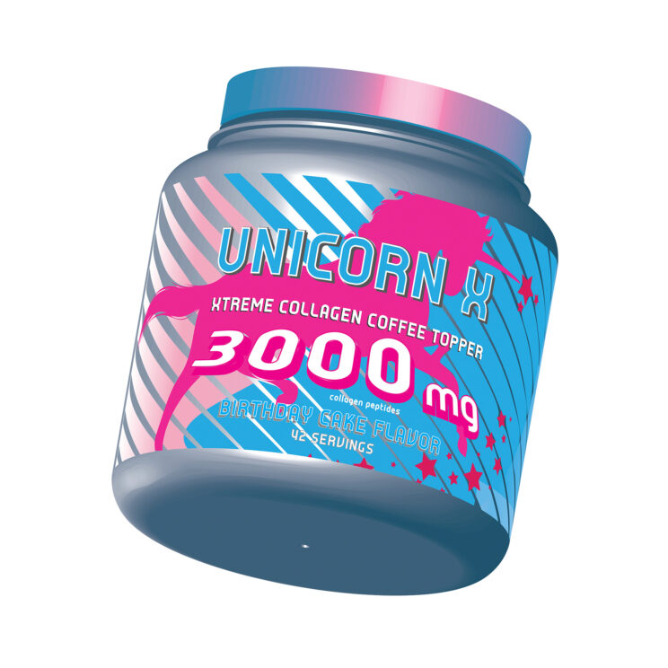 3D product demo, rendered as vectors, food, sports and nutrition