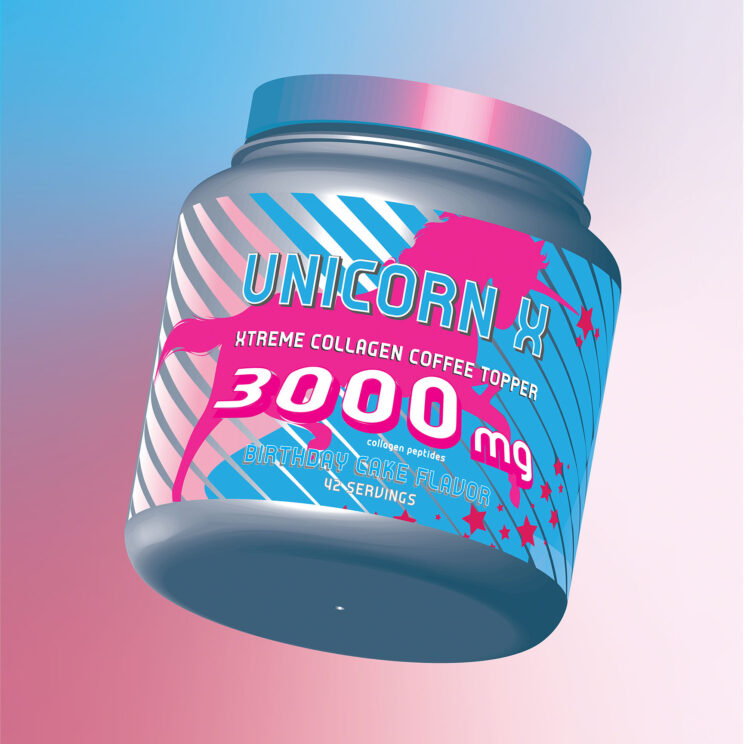 3D product model, rendered using vectors