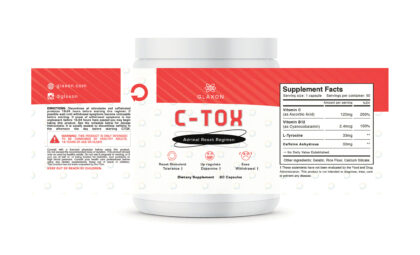 Glaxon C-TOX, Label, design and supplement facts