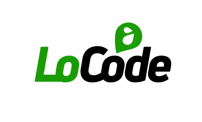 LoCode - First round location based, chat app logos with varying iconography designed by Dalya Kandil