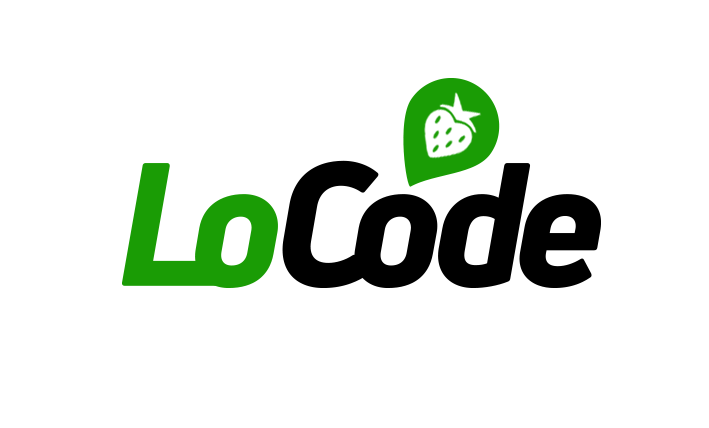 LoCode - First round location based, chat app logos with varying iconography designed by Dalya Kandil