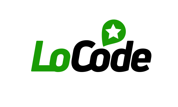 LoCode - First round location based, chat app logos with varying iconography designed by Dalya Kandil