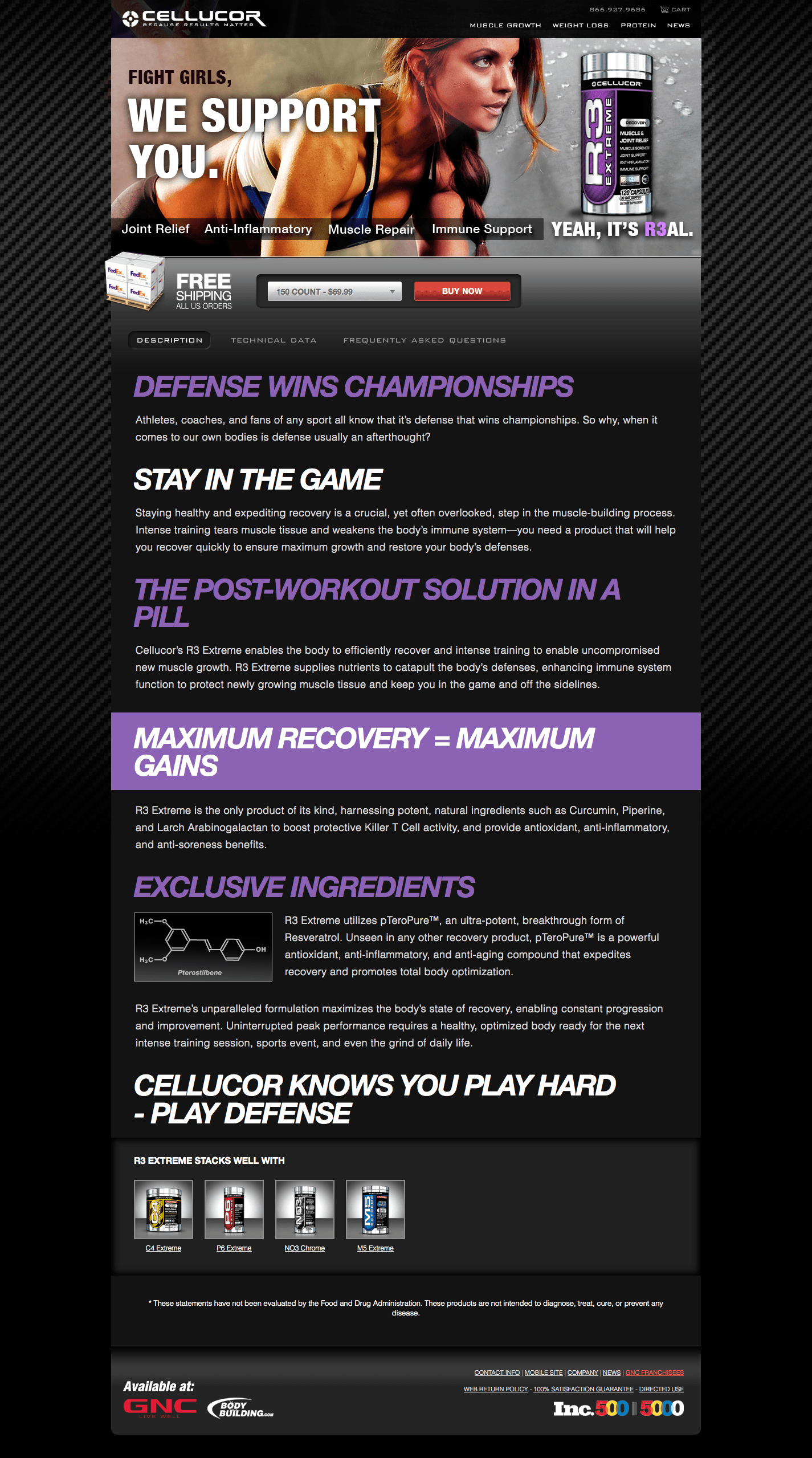 Banner ads for Cellucor, R3