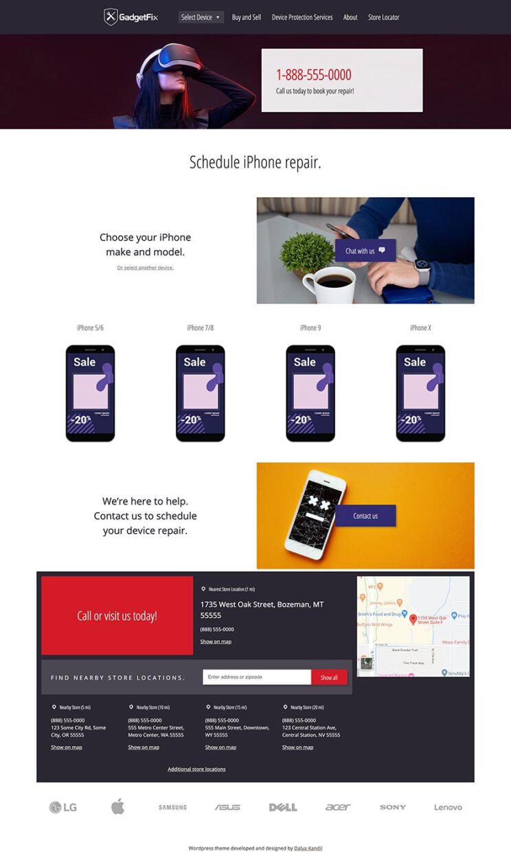 Schedule iPhone repair, ux/ui design, mobile repair shops