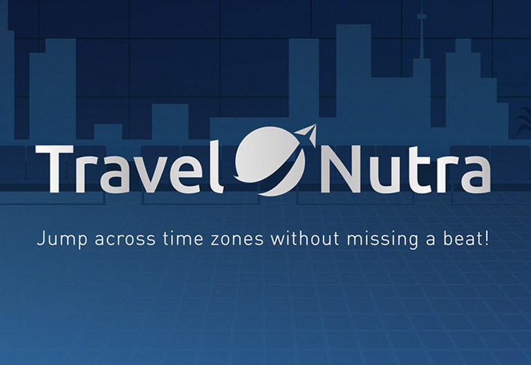 Website design for TravelNutra created by Dalya Kandil for GB nutrition and ZeroDay Nutra. ZeroDay Nutrition is a company based out of Stafford, TX. Original TravelNutra logo provided by the manufacturing client.