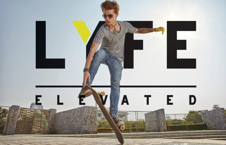 Lyfe Elevated, skate, marketing design, poster