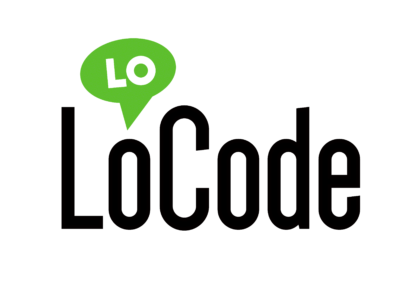 LoCode, logo with icon