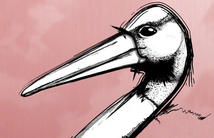Digitally enhanced, pencil and paper drawing
