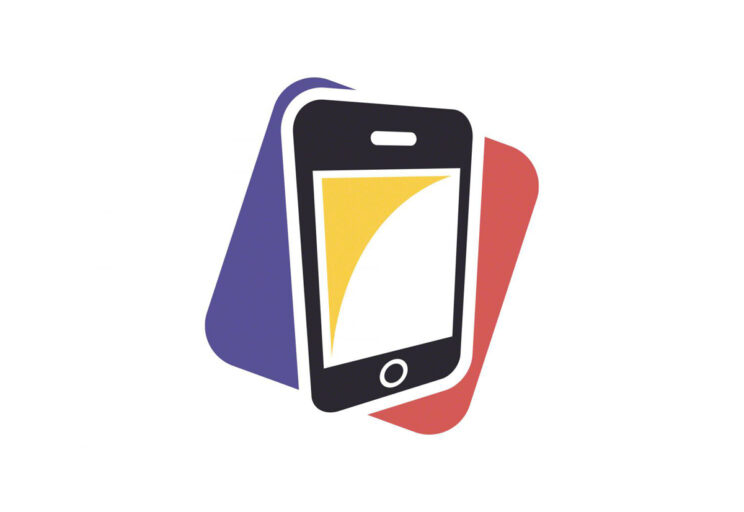 Mock Mobile logo for sample grid-based theme design