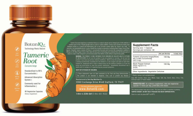 BotanIQ, Supplement Facts, Bottle