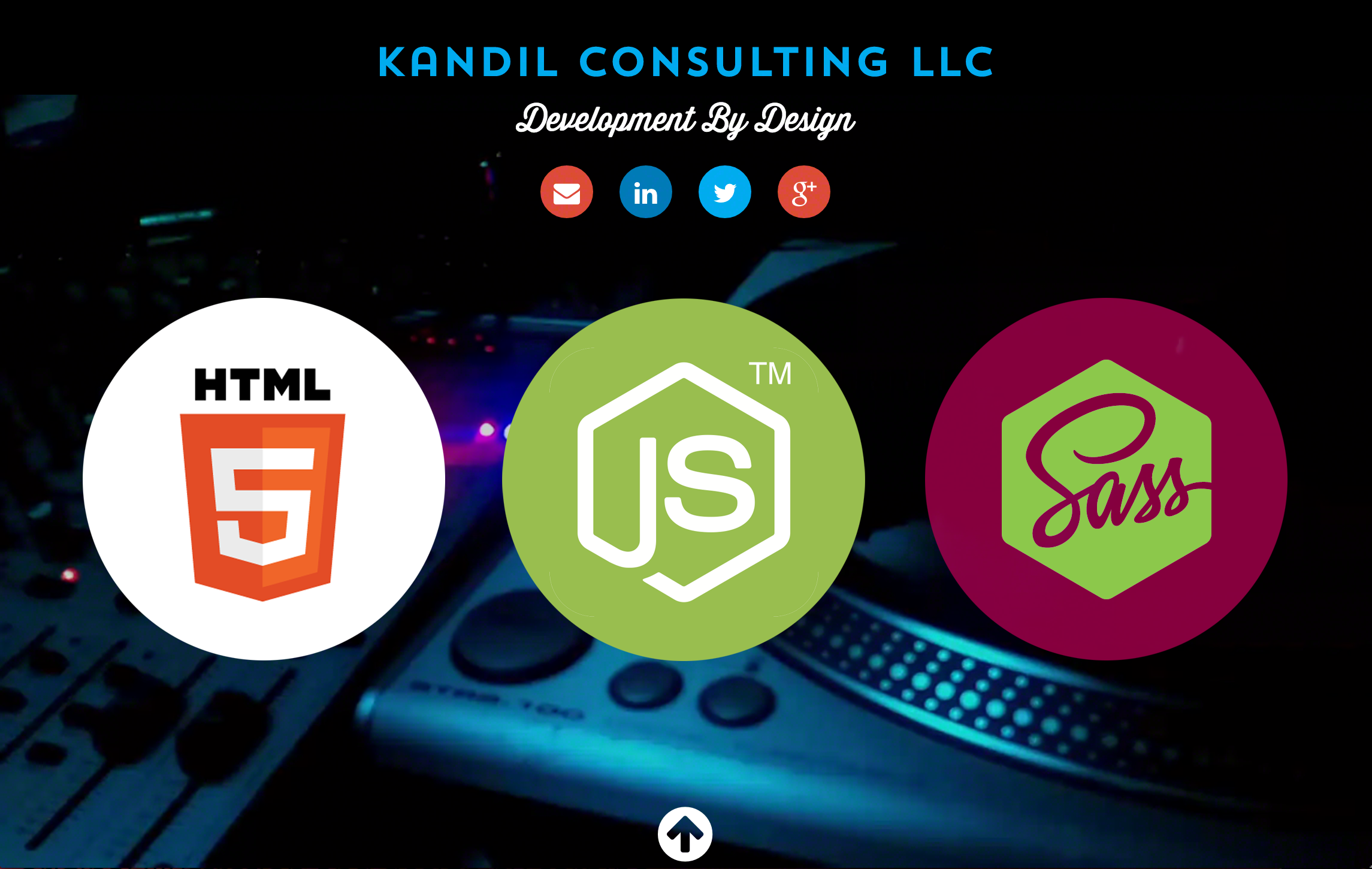 Dalya Kandil designed responsive interfaces using Bootstrap, Node JS and Web video to showcase Dalya Kandil and Kandil Consulting LLC designs