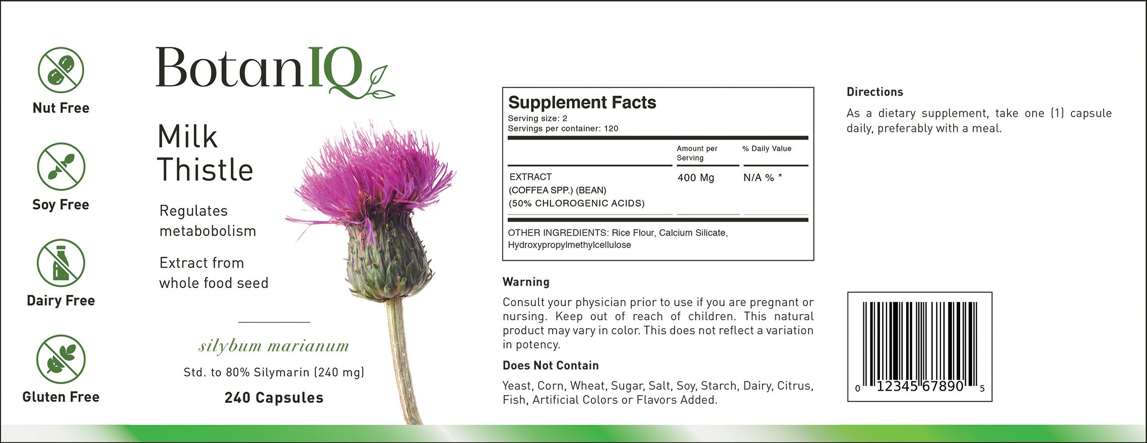 Supplement label ideas for BotanIQ created by Dalya Kandil