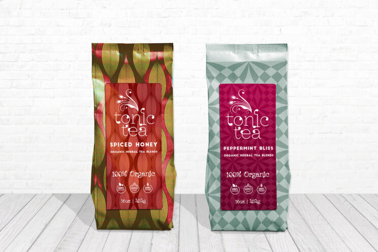 Packaging art for food products, Bags