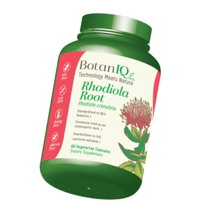 BotanIQ, Rhodiola Root, Supplement Facts, Bottle