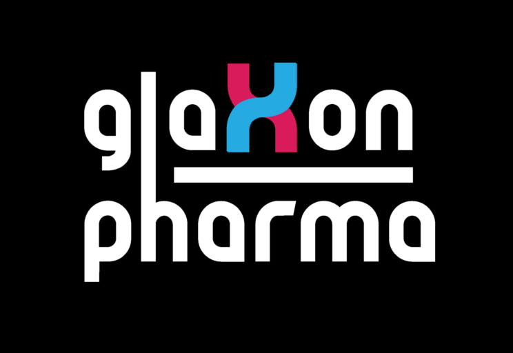 Glaxon Pharma, logo, black