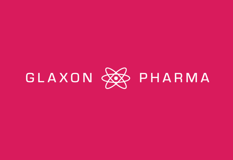 Glaxon Pharma, logo, pink