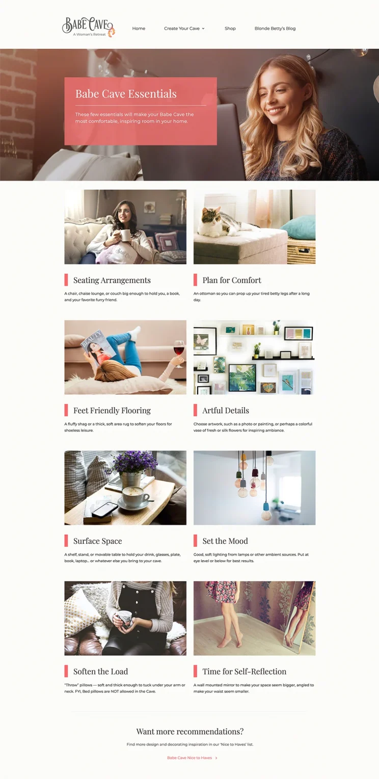 Babe Cave, lifestyle website